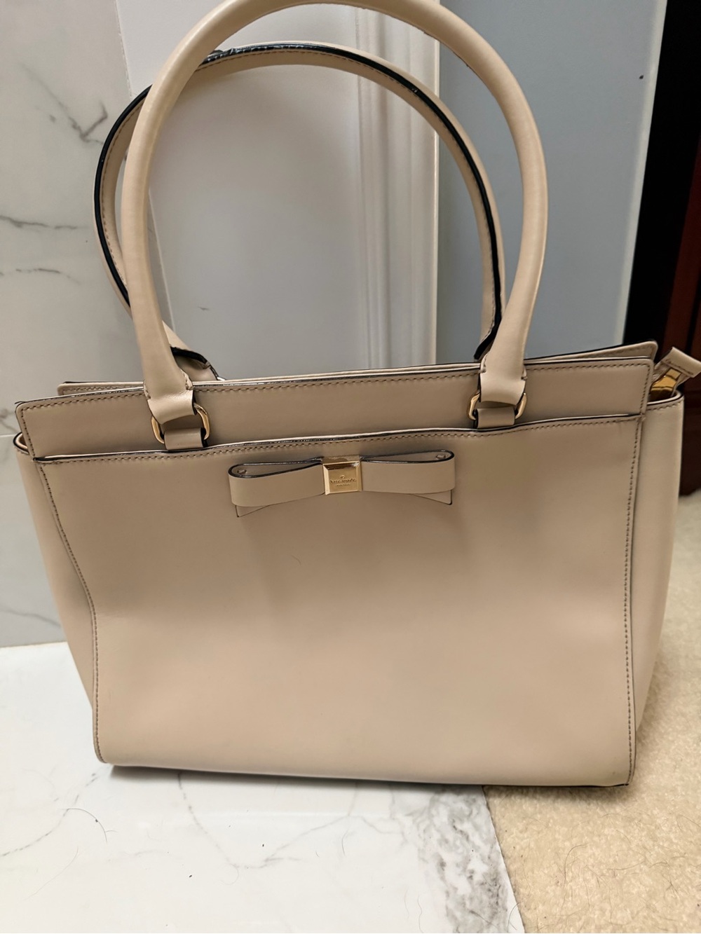 kate spade Beige Bow-Accent Tote
